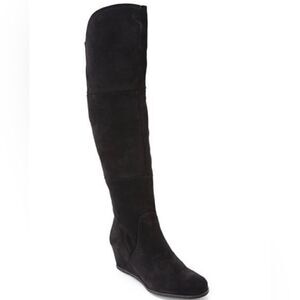 FRANCO Sarto abela- grayish-Black suede over-the-knee boots